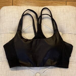 Black Double-Strap Sports Bralette